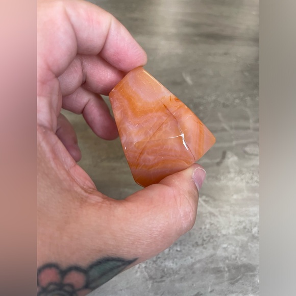 Carnelian Freeform Crystal - Picture 3 of 4